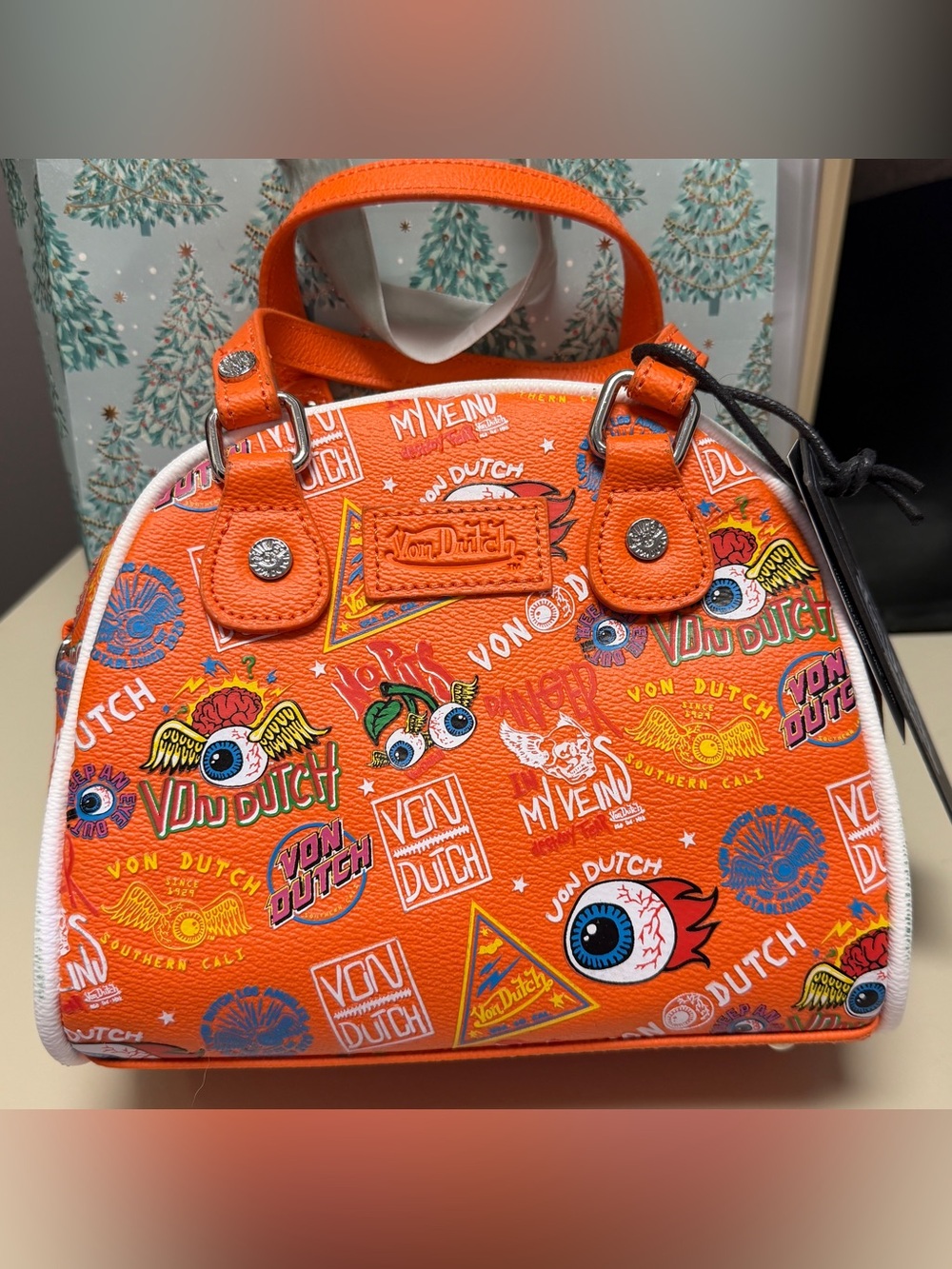 Von Dutch Jax Small Bowling Bag – Orange